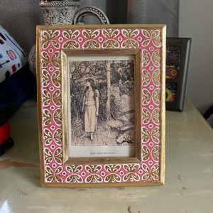 Joan of Arc Vintage Book Art in Upcycled Sicura Malaya Style Frame - Pretty!